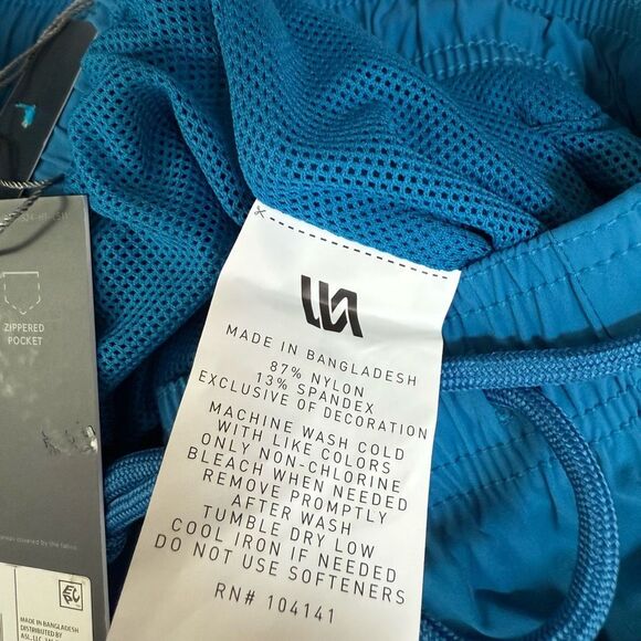 VRST Men's 5 Inch Everyday Woven Nylon Shorts-Comet Blue Heather sz XXL NWT - Picture 6 of 9